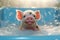 Piglet\\\'s Bubble Bath for Cleanliness and Hygiene. Ai