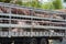 Pigs for food in truck are having bath to avoid the hot during transportation on 1A national highway in Phu Yen province