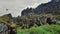 Pigvellir, view of the landscape icelandic where the two tectonic plates join, Pigvellir, Iceland