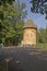 Pil Tower and Voronikhinsky Bridge in Pavlovsk Park Saint-Petersburg.