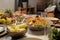 Pilaf And Other Dishes On Festive Table