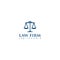 Pilar law legal firm logo icon vector template