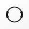 Pilates Equipment Dual Grip Fitness Toning Ring icon sign isolated.