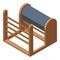 Pilates equipment icon, isometric style