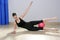 Pilates woman stability ball gym fitness yoga