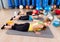 Pilates Yoga training exercise in fitness gym