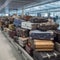 A Pile of Airport Luggage. Generative AI
