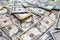 Pile american cash bills financial smart investment savings money stack