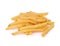 Pile of appetizing french fries on a white background