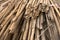 A pile of bamboo rods