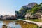 Pile Bay near Dubrovnik old town with fortress Lovrijenac