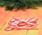 A pile of candy closeup. Christmas. Candy Cane. Classic.