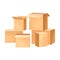 Pile of Carton Boxes for Gift Production Factory Vector Illustration