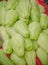 Pile chayote fresh vegetables