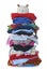 Pile of children\'s warm fluffy clothes | Isolated