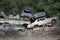 Pile of classic cars