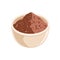 Pile Cocoa Powde in Bowl