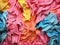 Pile Of Colorful Crumpled Paper