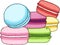 Pile of colorful macaron