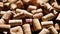 A pile of corks from wine bottles