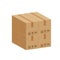 Pile crate boxes 3d cube, stack of cardboard box in factory warehouse storage, cardboard parcel boxes stack of warehouse factory,