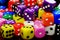 Pile of Dice for Gaming Gambling and Playing Games of Chance