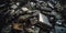 A pile of discarded electronics, highlighting the increasing problem of e-waste and its environmental impact, concept of