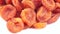 Pile of dried apricots
