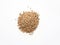 Pile of dried Sesame Seed isolated on a white background