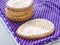 Pile of Easter sugar cookies glazed with royal icing.