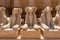 A pile of effigies of rams arranged in a row, Karnak temple, Luxor, Egypt