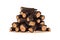 Pile firewood. Vector illustration design