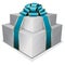 Pile gift box with bow