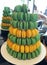 Pile of Green and Yellow Macaroons