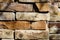 Pile of Handmade Rustic Bricks with Fingerprints