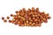 Pile of hazelnut kernels