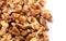 Pile of Healthy Walnuts on a White Background