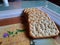 Pile and heap of a rectangle shape Salt Biscuit in a serving plate