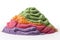 Pile of kinetic sand on white