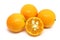 Pile Of Kumquats Isolated On White