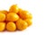 Pile of Kumquats Isolated on a White Background