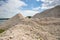 Pile of macadam stone in quarry