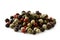 A pile of mixed peppercorns.