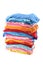 Pile of multiple color cloths
