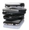 Pile of old mobile phones