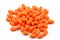 A pile of orange Tic Tacs