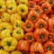 Pile of Orange and Yellow Sweet Peppers