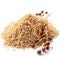Pile of organic ripe raw golden quinoa on white background Generative AI Illustration