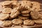 Pile of Peanut Butter Cookies, Nutritional Snack