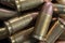 Pile of Pistol Bullets Background